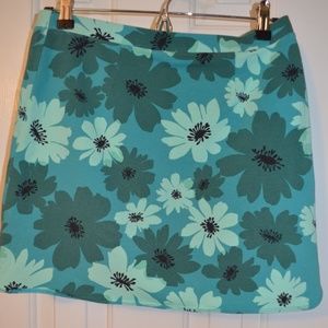 Express Cotton Floral Mini Skirt